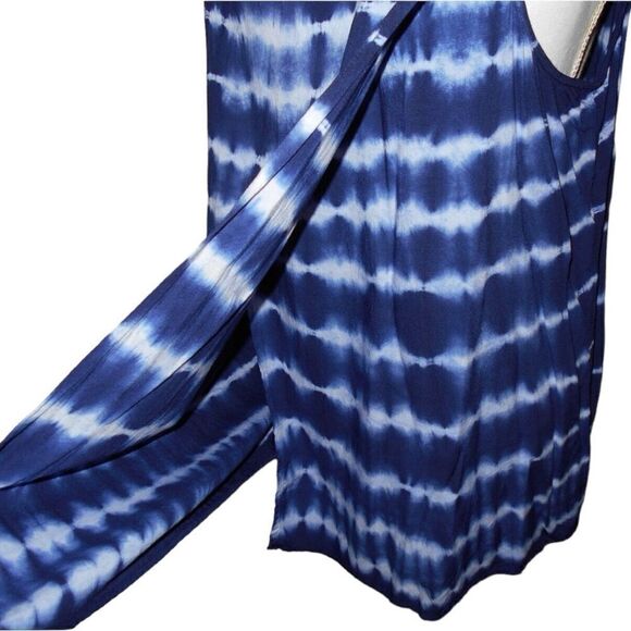 New Directions Weekend Rayon Women 1X Red, White, Blue Tie Dye Sleeveless - Picture 15 of 16